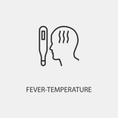 Temperature vector icon illustration sign