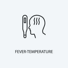 Temperature vector icon illustration sign