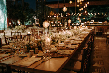 wedding decoration table setting