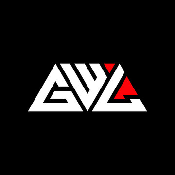 GWL triangle letter logo design with triangle shape. GWL triangle logo design monogram. GWL triangle vector logo template with red color. GWL triangular logo Simple, Elegant, and Luxurious Logo...