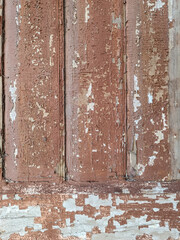 Ancient vintage wood background with cracked old paint