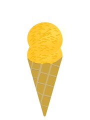 ice cream cones two balls