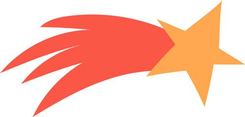 Obraz premium Christmas Star with Tail