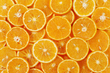 oranges, healthy fruit, mandarin oranges, vitamin C, multi orange background, halved oranges