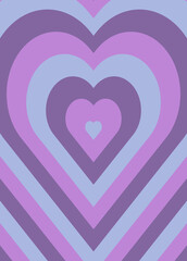 Heart shape backgound Concept of love. Vecotr illustration