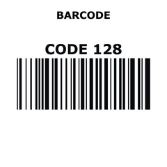 Barcode country. 1-D One-Dimensional Barcode Types. Set, collection of barcodes isolated on white background.Marketing, the concept of the Internet. Code 128