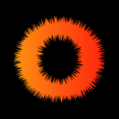 Alphabet letter O Typography Background