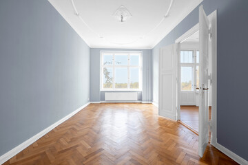 old building apartment room - empty flat in Stuckaltbau - 499465940