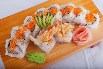 日本食のロール寿司