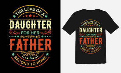 Father's Day Typography T-Shirt Design