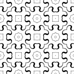 Abstract Black White seamless pattern. Modern geometric texture. Repeating abstract background. Polygonal linear grid from striped elements.A seamless background. Black geometric modern Pattern.