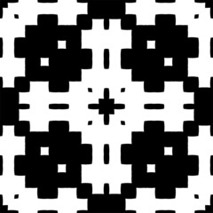 Obraz premium Abstract Black White seamless pattern. Modern geometric texture. Repeating abstract background. Polygonal linear grid from striped elements.A seamless background. Black geometric modern Pattern.