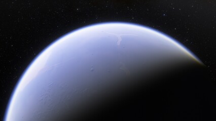 Planets and galaxy, science fiction wallpaper