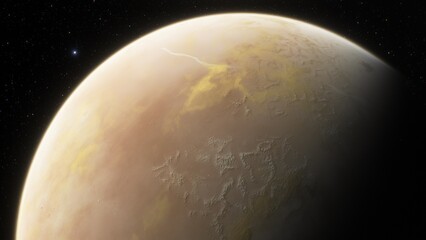 Planets and galaxy, science fiction wallpaper