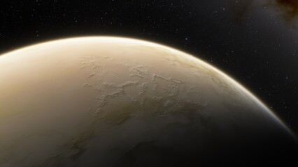 Fototapeta premium Planets and galaxy, science fiction wallpaper