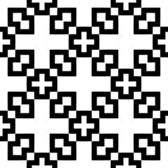 Abstract geometric seamless pattern.Modern geometric background with Bold Lines.seamless Russian style black Geometric background.Tile seamless pattern. Black and white geometric background.