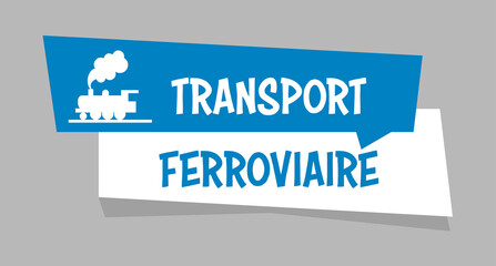 Logo transport ferroviaire.