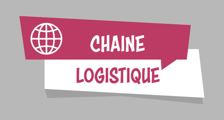 Logo chaîne logistique.