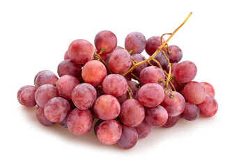red grape path isolated on white