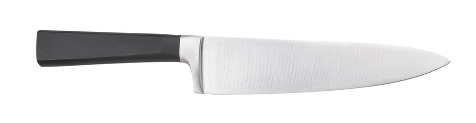 chef knife path isolated on white