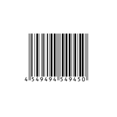 barcode country.Bar code label,2D digital art.Barcode isolated on white background.