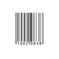 Abstract Bar code 8 Numbers illustration.Barcode Realistic icon vector illustration on background.Barcode vector icon. Bar code for web.