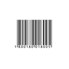 Fototapeta premium Bar code . Vector illustration.Bar code Icon Design Vector Template Illustration.Barcode on white background. Vector illustration.A barcode or bar code is a method of representing data in a visual.
