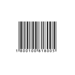 Bar code . Vector illustration.Bar code Icon Design Vector Template Illustration.Barcode on white background. Vector illustration.A barcode or bar code is a method of representing data in a visual.