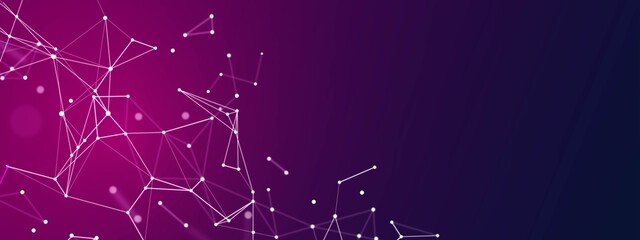 Vector abstract background frame. Design plexus lines. Texture digital network, torn grid. Connections by point, particles, stars. Constellations. Poster for technology, medicine, business. © Olga