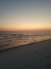 sunset on the beach