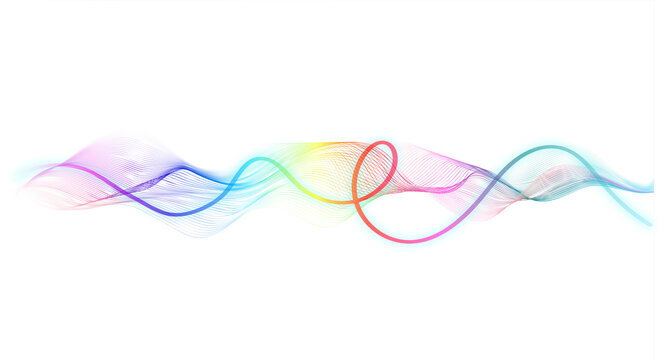 Abstract wave lines pattern dynamic colorful light background.