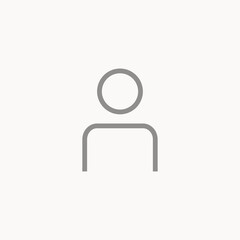 Outline user vector icon sign symbol