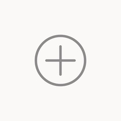 Obraz premium Add button vector icon sign symbol
