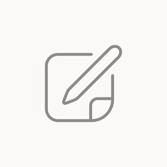 Outline edit vector icon sign symbol