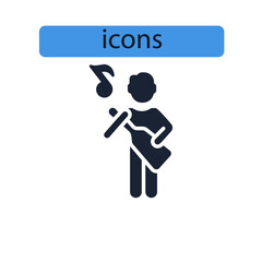 music icons  symbol vector elements for infographic web