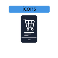 shopping icons  symbol vector elements for infographic web