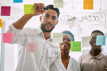Lets do some brainstorming. Shot of businesspeople having a meeting in a boardroom at work.