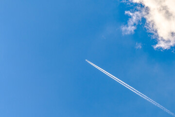 airplane in the sky