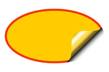 paper note banner with corner edge 