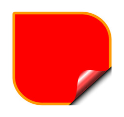 paper note banner with corner edge 