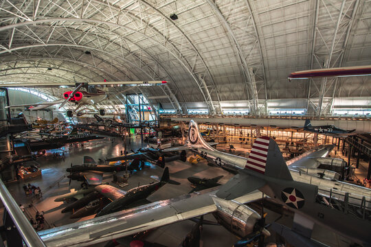 	
Historic Spacecraft Collection In Steven F. Udvar Hazy Center Aviation Museum.	
