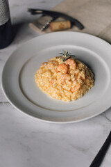 Shrimp risotto 