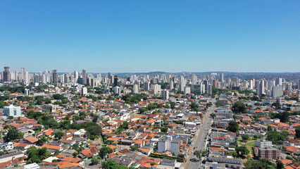 Fototapeta na wymiar Aerial view of Goiania, Goias, Brazil 