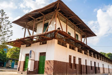 San Joaquín, La Mesa, Colombia, April 2022, The disused old train station in the village