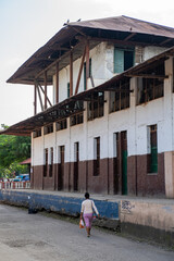 San Joaquín, La Mesa, Colombia, April 2022, The disused old train station in the village