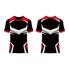 Naklejka premium jersey custom template