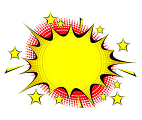 A vector illustration of Cartoon Speech Bubble Comic Style Background