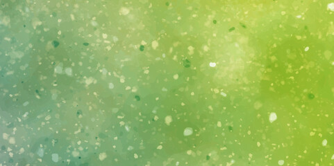 Water drops on green glass, abstract background with yellow or blue or green texture for interior design, yellow or green watercolor background for decoration, book cover, and graphics.