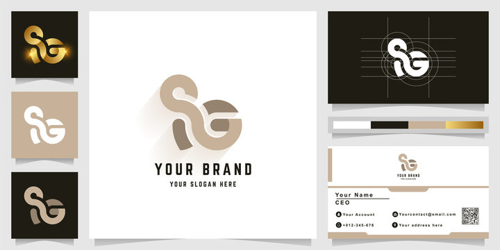 Letter SG or ISG monogram logo