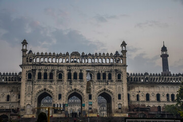 Fototapeta premium Bara Imambara or Asfi Imambara is a famous landmark in Lucknow created by Nawab of Awadh Asaf Ud Daula